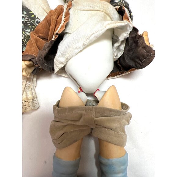 Vtg Hummel Goebel Style Hansel Gretel String Jointed Porcelain Dolls Bisque 11” - Picture 8 of 13